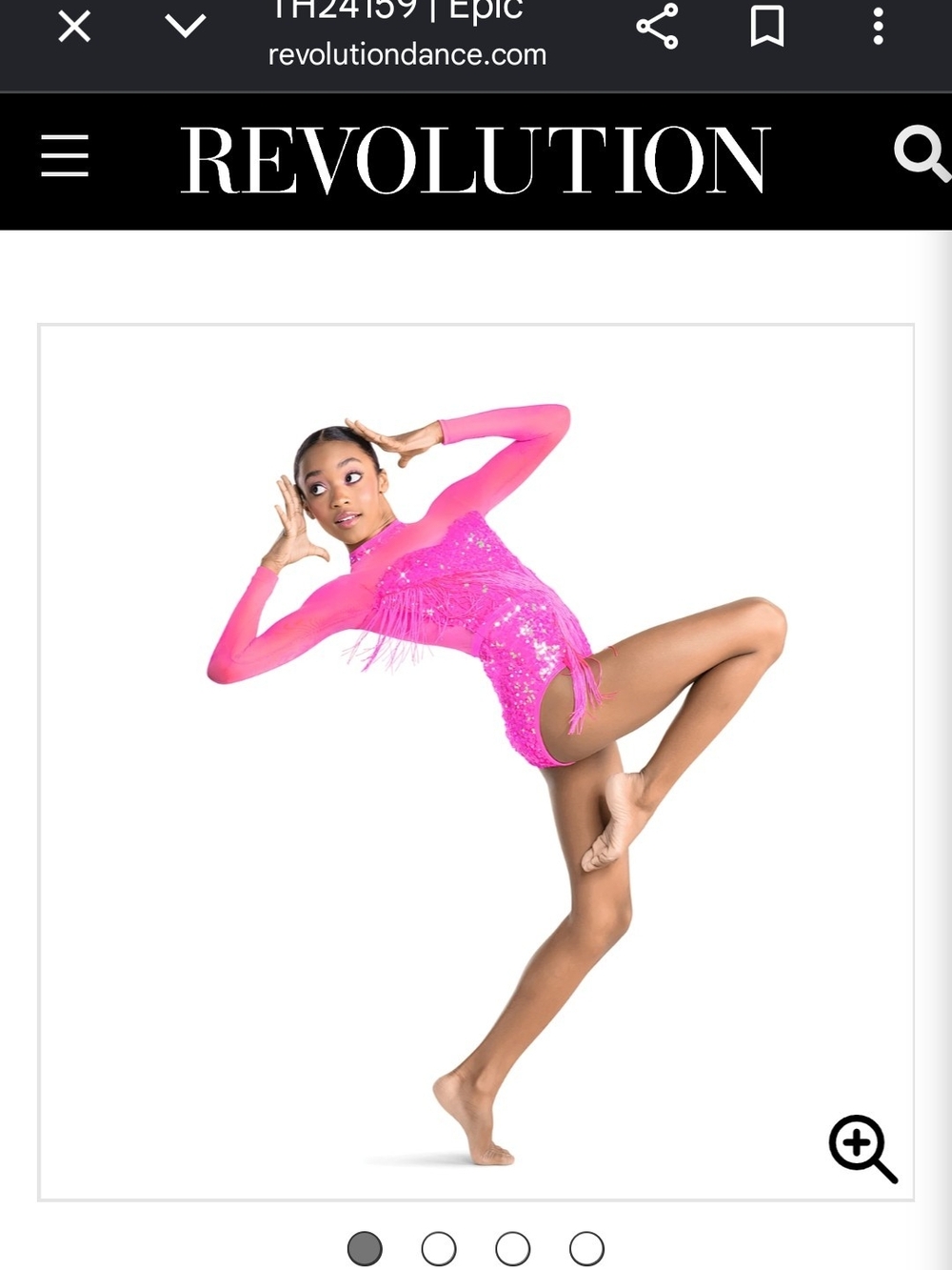 Tenth House Pink Sequin Fringe Dance Costume